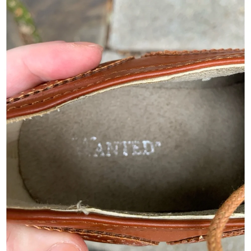 Wanted Tan Oxfords Loafers Size 7